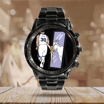 Discover Steph Curry Mirror GOAT - Stephen Curry - Calendar Steel Band Watch