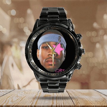 Discover Allen Iverson Vintage Calendar Steel Band Watch