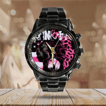 Discover Lil Uzi Vert Graphic Calendar Steel Band Watch, Rap Calendar Steel Band Watch Graphic Print