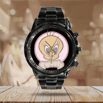 Discover Tweety Bird Calendar Steel Band Watch Retro Calendar Steel Band Watch