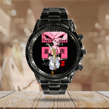 Discover Kid Buu DBZ - Esfera Del Dragon - Calendar Steel Band Watch