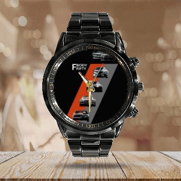Discover Camaro 50th Anniversary Calendar Steel Band Watch