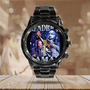 Discover Kendrick Lamar Calendar Steel Band Watch, Kendrick Lamar Vintage Calendar Steel Band Watch