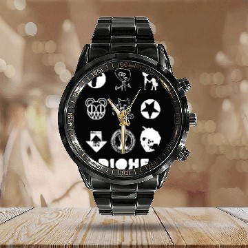 Discover Radiohead White Icon Calendar Steel Band Watch