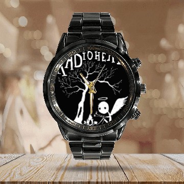 Discover Radiohead Under White Tree Calendar Steel Band Watch