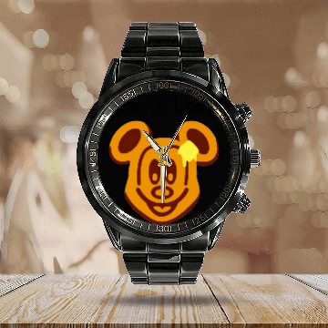 Discover Waffle Mouse Calendar Steel Band Watch, Mickey Waffle Lover Calendar Steel Band Watch, Disney Epcot Calendar Steel Band Watch