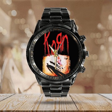 Discover Korn 'Korn' Calendar Steel Band Watch