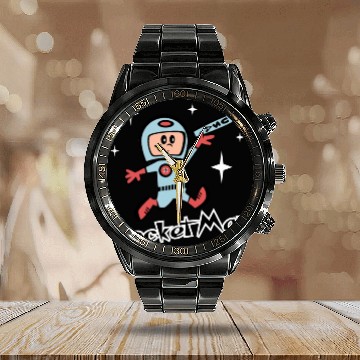 Discover Rocket Man Calendar Steel Band Watch