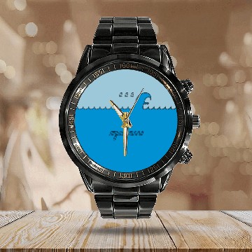 Discover rogue wave: aaa Calendar Steel Band Watch