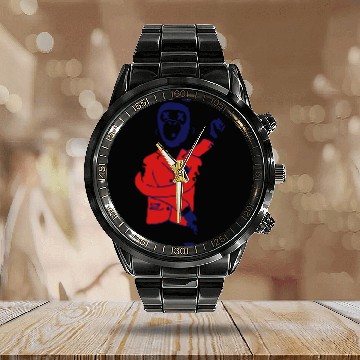 Discover Drunk Monkey Calendar Steel Band Watch
