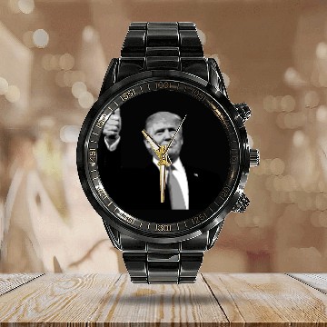 Discover Trump Calendar Steel Band Watch