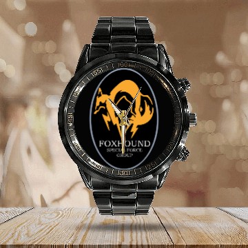 Discover Metal Gear Solid Fox Calendar Steel Band Watch