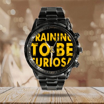 Discover Training to be Furiosa Mad Max Fury Road Calendar Steel Band Watch