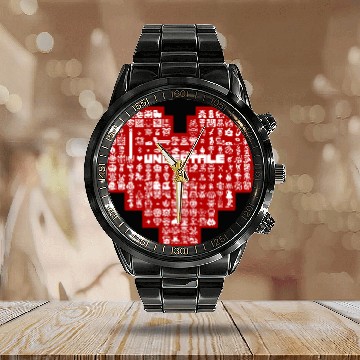 Discover Undertale Heart Character Calendar Steel Band Watch