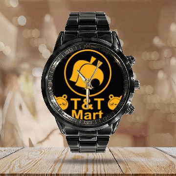 Discover Animal Crossing T & T Mart Calendar Steel Band Watch