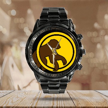 Discover monkey gorilla chimpanzee Calendar Steel Band Watch