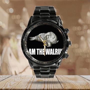 Discover I Am The Walrus Calendar Steel Band Watch