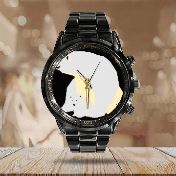 Discover Polar bear Calendar Steel Band Watch