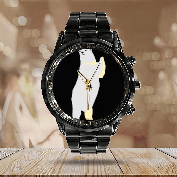 Discover Polar bear Calendar Steel Band Watch