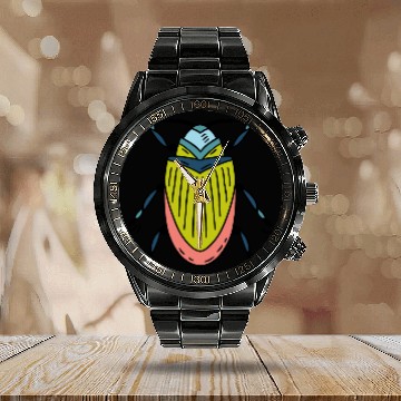 Discover Bug Calendar Steel Band Watch