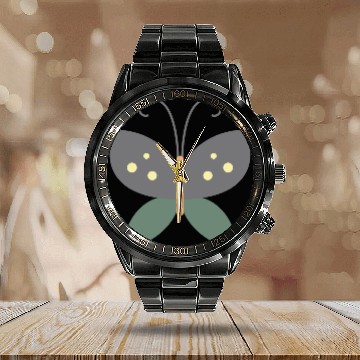 Discover Butterfly Calendar Steel Band Watch