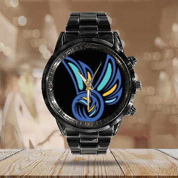 Discover Volleyball Calendar Steel Band Watch