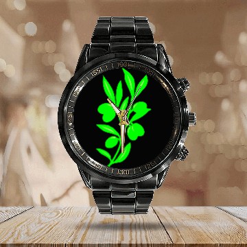 Discover Olive Calendar Steel Band Watch