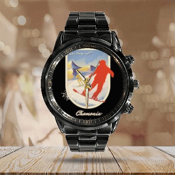 Discover France Calendar Steel Band Watch