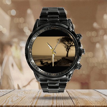 Discover Sad Nature Calendar Steel Band Watch