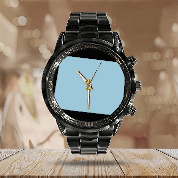 Discover Wyoming Calendar Steel Band Watch