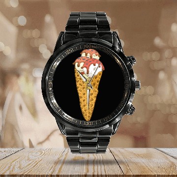 Discover Ice Cream Calendar Steel Band Watch
