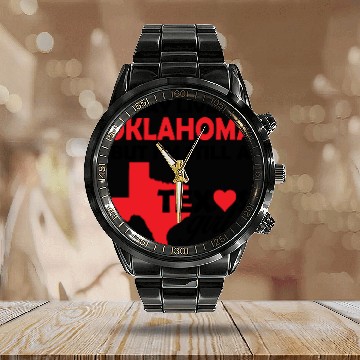 Discover OKLAHOMA - I May Live In OKLAHOMA But I'm Still Calendar Steel Band Watch