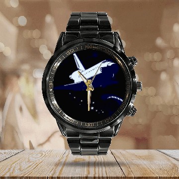 Discover Houston - Houston, We Have a Problem Calendar Steel Band Watch