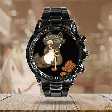 Discover raccoon Calendar Steel Band Watch