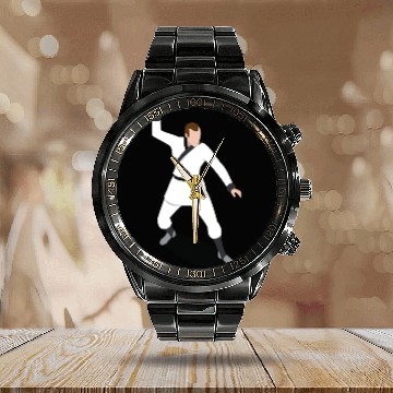 Discover karate Calendar Steel Band Watch