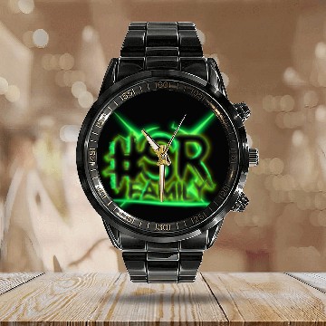Discover #SR LIGHT GREEN Calendar Steel Band Watch