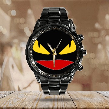 Discover Toothless Face Zipper Mouth Calendar Steel Band Watch