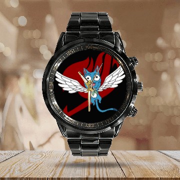 Discover ANIME FAIRY TAIL Calendar Steel Band Watch