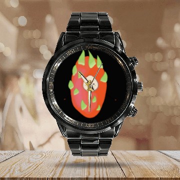 Discover dragon fruit boy Calendar Steel Band Watch