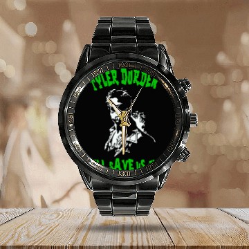Discover Tyler Durden Will Save Us All Fight Club Anarchist Calendar Steel Band Watch