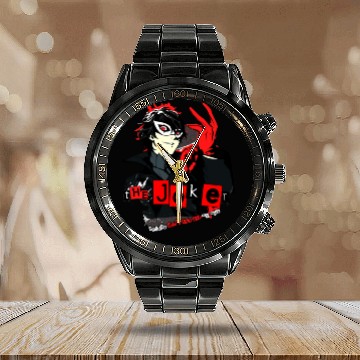 Discover Persona 5 joker Calendar Steel Band Watch