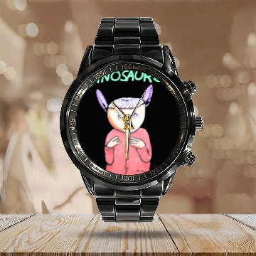 Discover Dinosaur Jr. Calendar Steel Band Watch