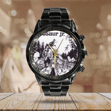 Discover Dinosaur Jr. Calendar Steel Band Watch
