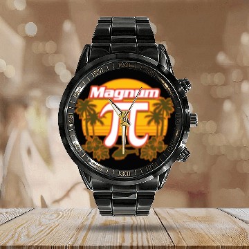 Discover Magnum Pi Calendar Steel Band Watch