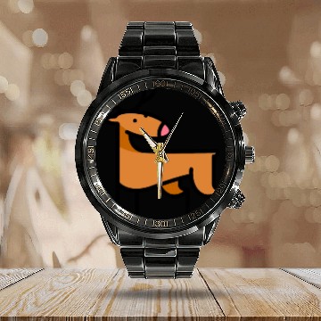 Discover Reindeer Calendar Steel Band Watch