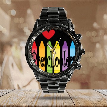 Discover preschool teacher Calendar Steel Band Watch