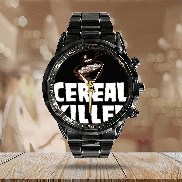 Discover Cereal Killer Calendar Steel Band Watch