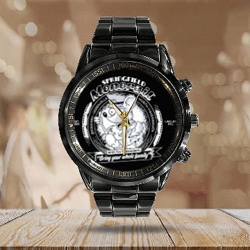 Discover Ride Springfield Monorail Calendar Steel Band Watch