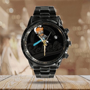 Discover Rebels Calendar Steel Band Watch