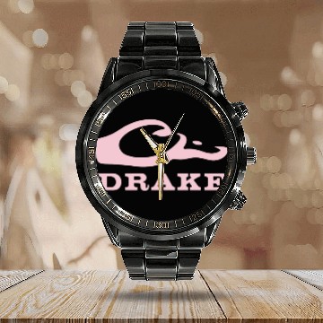 Discover Drake Waterfowl Systems Fashion Head Calendar Steel Band Watch